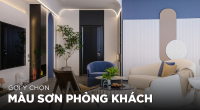 Chọn màu sơn phòng khách hiện đại sang trọng